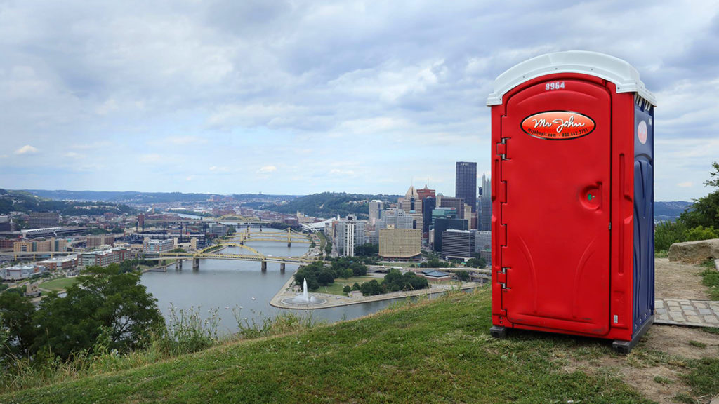 mr john porta potty overlooking pittsburgh - How to empty a portable toilet - the porta potty experts at Mr. John explain what goes into emptying a portable toilet and servicing it