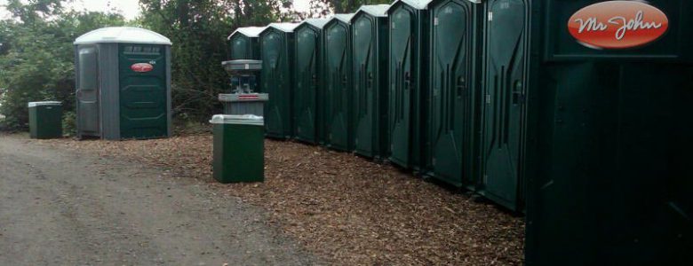 Mr. John standard units, wheelchair accessible, and freshwater sinks