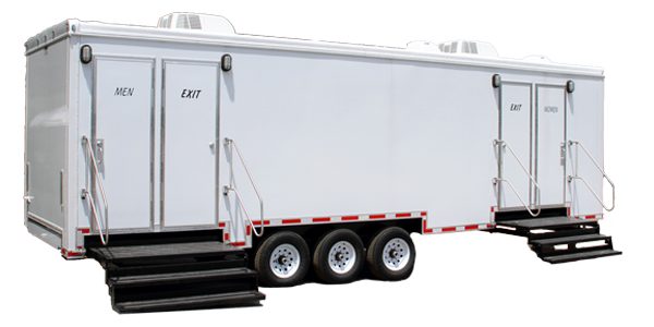 Photo of the Exterior of the Elite 30 Restroom Trailer