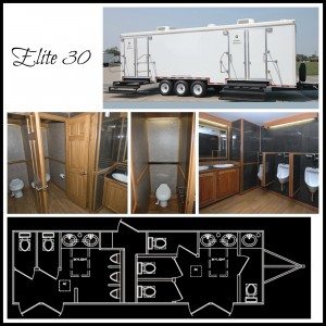 Elite 30 Restroom Trailer Collage