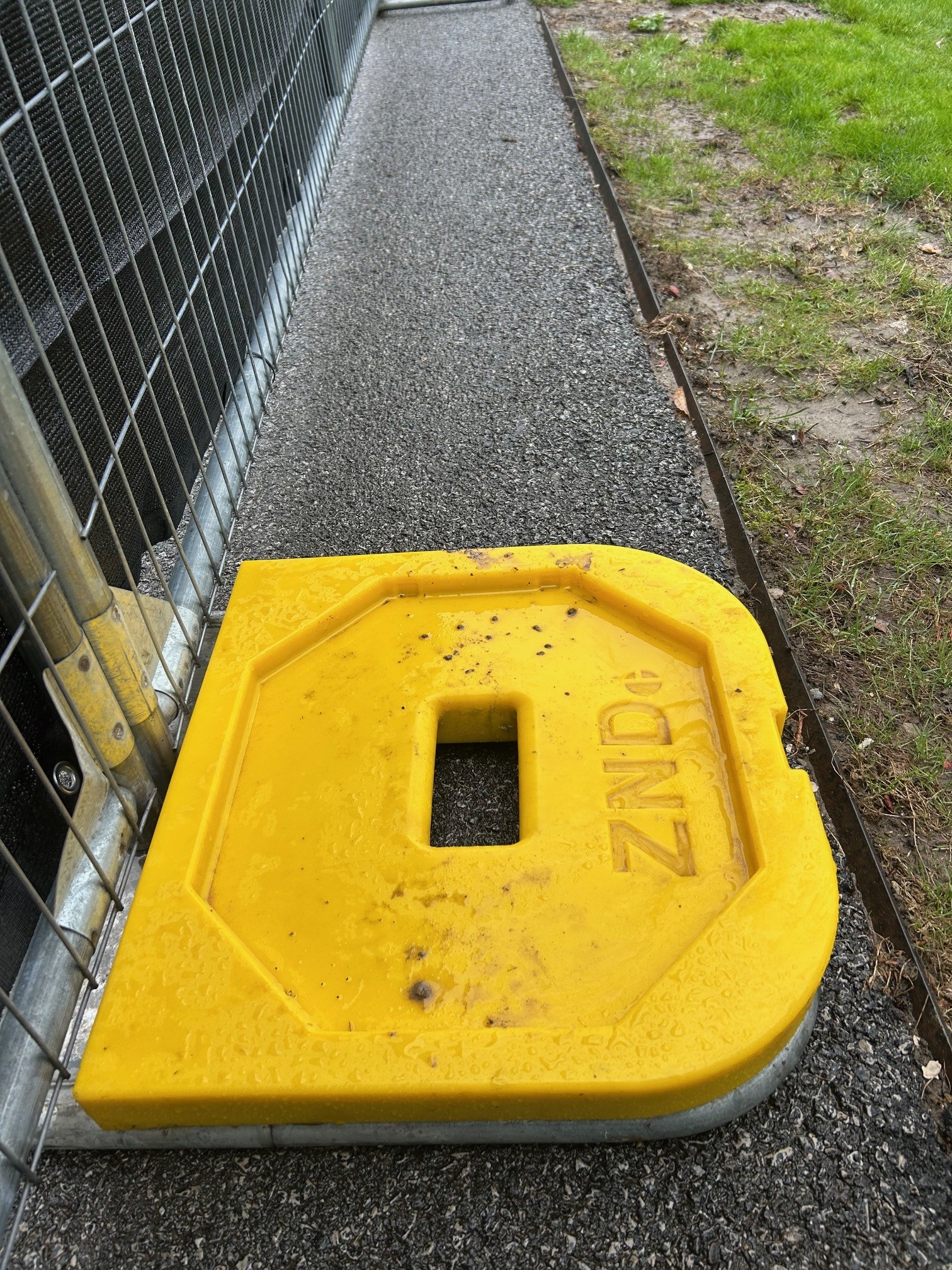 Mr. John Temporary Fence Rental Base Weights